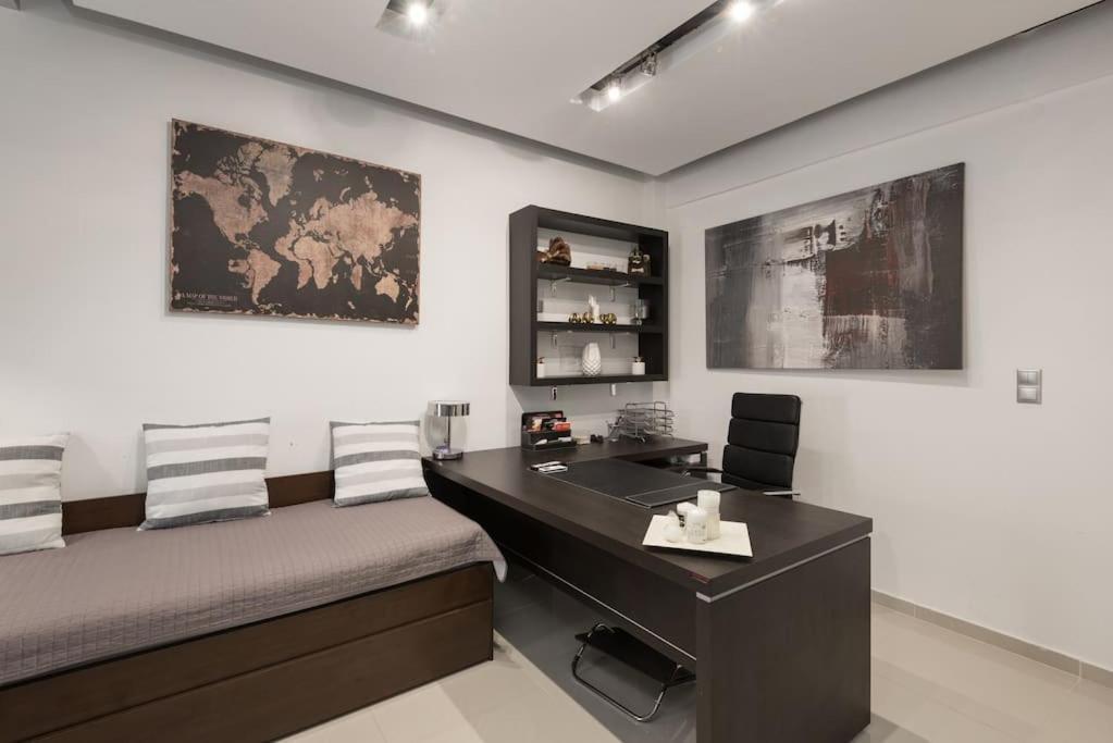 Modern Office Apartment.Wifi,2A/C,Luxury Fur/Tures Thessaloníki Eksteriør billede