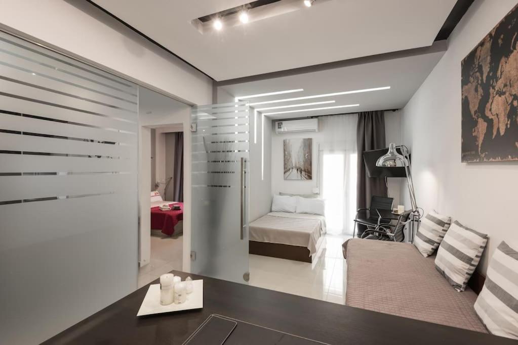 Modern Office Apartment.Wifi,2A/C,Luxury Fur/Tures Thessaloníki Eksteriør billede