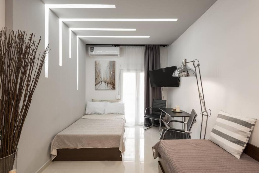 Modern Office Apartment.Wifi,2A/C,Luxury Fur/Tures Thessaloníki Eksteriør billede